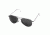 AO General Sunglasses, Silver, Gray Poly Lens, Wire Spatula, 58mm, Polarized S-PCCP-WS-58