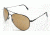 AO II 8-Base Sunglasses, Black, Wire Spatula, HC Amber Lens, 55mm, Sm/Med B-HCBP-WS-55