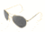 AO II 8-Base Sunglasses, Gold, Comfort Cable, Gray Poly Lens, 55mm, Sm/Med G-CCP-CC-55