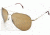 AO II 8-Base Sunglasses, Gold, Wire Spatula, HC Amber Lens, 58mm, Large G-HCBP-WS-58