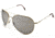 AO II 8-Base Sunglasses, Gold, Wire Spatula, Silver Full Mirror Lenses - 55mm G-SFM-WS-55