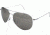 AO II 8-Base Sunglasses, Silver, Wire Spatula, Gray Poly Lens, 58mm, Large S-CCP-WS-58