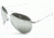 AO II 8-Base Sunglasses, Silver, Wire Spatula, Silver Full Mirror Lenses - 58mm S-SFM-WS-58