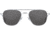 AO Original Pilot 2 Sunglasses, Silver Frame, Gray Nylon Lens, Standard Temple, 55-20-145, OP-255STCLGYN