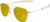 AO Original Pilot Sunglasses, Bayonet, Gold Frame, Yellow Lens, Polarized, 52mm, 32286
