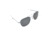 AO Original Pilot Sunglasses, Bayonet, Matte Chrome Frame, CC Gray Poly Lens, Polarized, 55mm, 30196