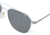 AO Original Pilot Sunglasses, Bayonet, Matte Chrome Frame, CC Gray Poly Lens, Polarized, 55mm, 30196