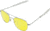 AO Original Pilot Sunglasses, Bayonet, Silver Frame, Yellow Lens, Polarized, 57mm, 30255