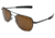 AO Original Pilot Sunglasses, Bayonet, Black Frame, HC Amber Poly Lens, Polarized, 55mm, 32156