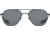 AO Original Pilot Sunglasses, Black Frame, 57 mm True Color Gray SkyMaster Glass Lenses, Bayonet Temple,738921562160