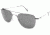 AO Original Pilot Sunglasses, Chrome, CC Gray Poly Lens, Wire Spatula, 52mm, Polarized MC-PCCP-WS-52