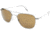 AO Original Pilot Sunglasses, Chrome, Wire Spatula, HC Amber Poly Lens, 52mm, Polarized MC-PHCAP-WS-52