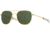 AO Original Pilot Sunglasses, Gold Frame, 55 mm Calobar Green AOLite Nylon Lenses, Bayonet Temple, Polarized, 738921549475