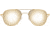 AO Original Pilot Sunglasses, Gold Frame, 52 mm SunFlash Gold Mirror AOLite Nylon Lenses, Bayonet Temple,738921564522