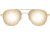 AO Original Pilot Sunglasses, Gold Frame, 57 mm SunFlash Gold Mirror AOLite Nylon Lenses, Bayonet Temple, Polarized, 738921564614