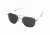 AO Original Pilot Sunglasses, Bayonet, Matte Chrome Frame, True Color Gray Glass Lens, Polarized, 55mm, 32180