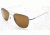 AO Original Pilot Sunglasses, Matte Chrome, Wire Spatula, Amber Glass Lens, 52mm MC-CG-WS-52