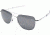 AO Original Pilot Sunglasses, Bayonet, Silver Frame, True Color Gray Glass Lens, Polarized, 52mm, 32118