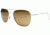 AO Original Pilot Sunglasses, Silver, Wire Spatula, Brown Glass Lens, 55mm S-CBPG-WS-55