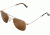 AO Original Pilot Sunglasses, Wire Spatula, Gold Frame, Amber Glass Lens, 52mm, 30161