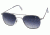 LENGTH=103-#####-AO Original Pilot Sunglasses, Wire Spatula, Silver Frame, Polycarbonate Gradient Blue Lens, 52mm, 32271
