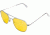 AO Original Pilot Sunglasses, Wire Spatula, Silver Frame, Yellow Lens, 57mm, 30258