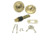 AP Products Dead Bolt Lock Set 1in Throw Polished Brass, 013-222