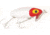 Arbogast Jitterbug Topwater Lure, 2 1/2in, 3/8 oz, Floating, White/Red Head, G600-01