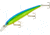 Bandit Walleye Shallow Bait, 4 3/4in, 5/8oz, Chartreuse Blue Back, BDTWBS136
