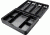 Barska 12 inch Standard Fold Out Cash Box with Key Lock, Black, Small CB13052