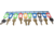 Barska Labeled Key Shelves w/ 201-300 Numbered Hooks for Key Cabinets, Multi, Medium, AF13686
