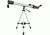 Barska Starwatcher 231 Power 60x700 mm Refractor Telescope w/ Finderscop, Silver, AE11124