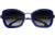 Bertha Delphine Handmade in Italy Sunglass - Womens, Navy, One Size, BRSIT108-3