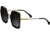 Bertha Ellie Handmade in Italy Sunglass - Womens, Black, One Size, BRSIT106-2