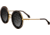 Bertha Jimi Handmade in Italy Sunglass - Womens, Black, One Size, BRSIT107-1