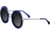Bertha Jimi Handmade in Italy Sunglass - Womens, Navy, One Size, BRSIT107-3
