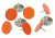 Muddy Trail Marking Tacks, Orange TM010