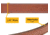 Bigfoot Gun Belts Gun Belt 14oz Steel Core - 34 Inch - Brown - Stainless Steel - GB14C-34-BR-SS