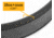 Bigfoot Gun Belts Untamed Series 1.5 Wide Leather 18 Oz Gun Belt - With Steel Core, 60 Inch, Stainless Steel, Black, GB18C-60-BL-SS