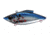 Bill Lewis Mag-Trap Hard Bait, Chrome Blue Bleeding Shad, 3/4 oz, BLF-MG372