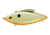 Bill Lewis Tiny-Trap Hard Bait, Gold Black with Orange Belly, 1/8 oz, BLF-TT281