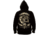 Black Ink U.S.M.C. Bulldog Hooded Pullover Sweatshirt, Mens, Black, Small, 80333-017