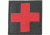 Blackhawk Red Cross ID Patch, Black
