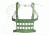 Blue Force Gear Micro Rackminus 6 Column Chest Rig, OD Green MM-CHESTRIG-5-OD