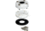 Blue Sea Systems Antenna Cable Feed-Thru, 1.39in Opening, Black BS-1003