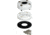 Blue Sea Systems Antenna Cable Feed-Thru, .63in Opening, Black/White BS-1001