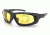 Bobster Chamber Sunglass, Gloss Blk, Anti-fog Yellow Lenses ECBR001Y