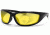 Bobster Charger Sunglasses - Black Frame, Anti Fog Yellow Lens ECHA001Y