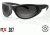 Bobster Echo Convertible Sunglass Goggles - Black Frame and Smoke Clear Lens BECH101