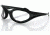 Bobster Foamerz Sunglass, Black Frame and Clear Lenses, ES114C